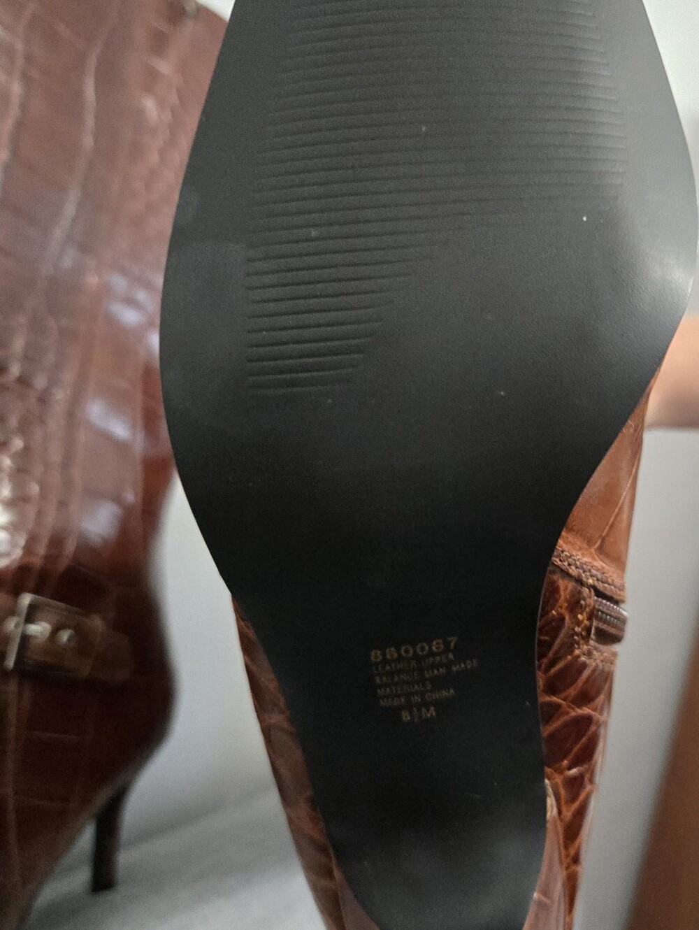 Randolph Duke Faux Leather Embossed Boots - Picture 4 of 5